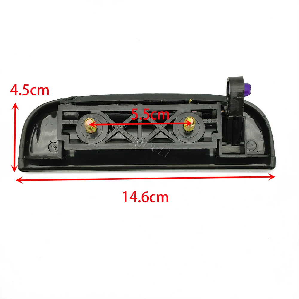 Black Car Front Rear Outer Exterior Door Open Handle Right Side Outside Door Knob Compatible For Suzuki Alto 2009 - 2016