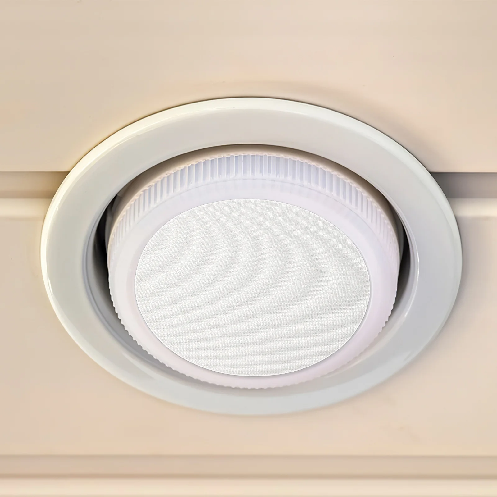 

2pcs Led Light Diffuser 18Cm Round Soft Dazzling-Proof Lampshade For Ceiling Pendant Lights Fabric Diffuser Film Replacement