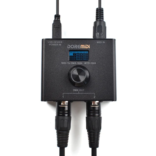 Imagen 2 del producto DOREMiDi MIDI a controlador DMX (MTD-1024), puede convertir mensajes MIDI a mensajes DMX
