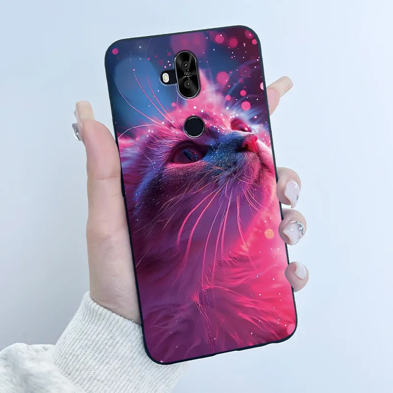 Case For Asus ZenFone 5 lite ZC600KL Coque Cute Cartoon Printing Shell Protective Cover Soft Silicone Black Casing Funda Capa