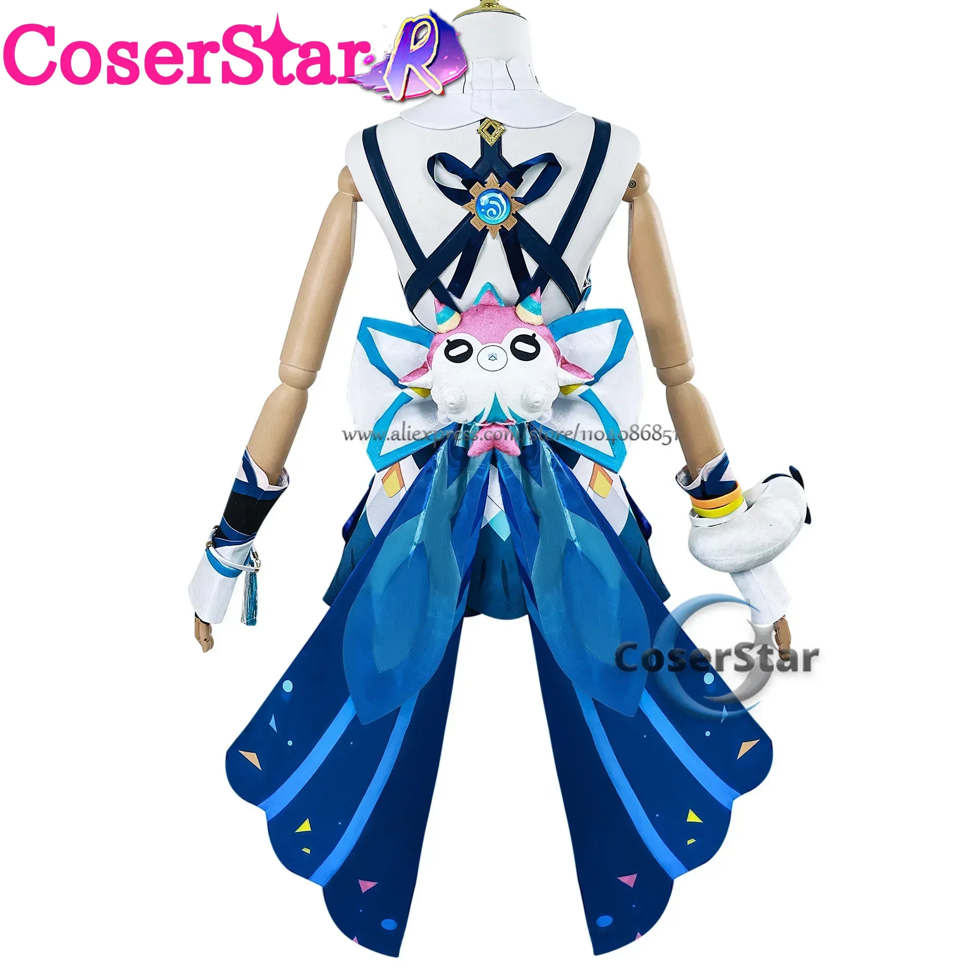 CoserStar-R Disponibile Natlan Mualani Costume Cosplay GenshinImpact Mualani Costume Cosplay Vestito Uniforme Parrucca Scarpe