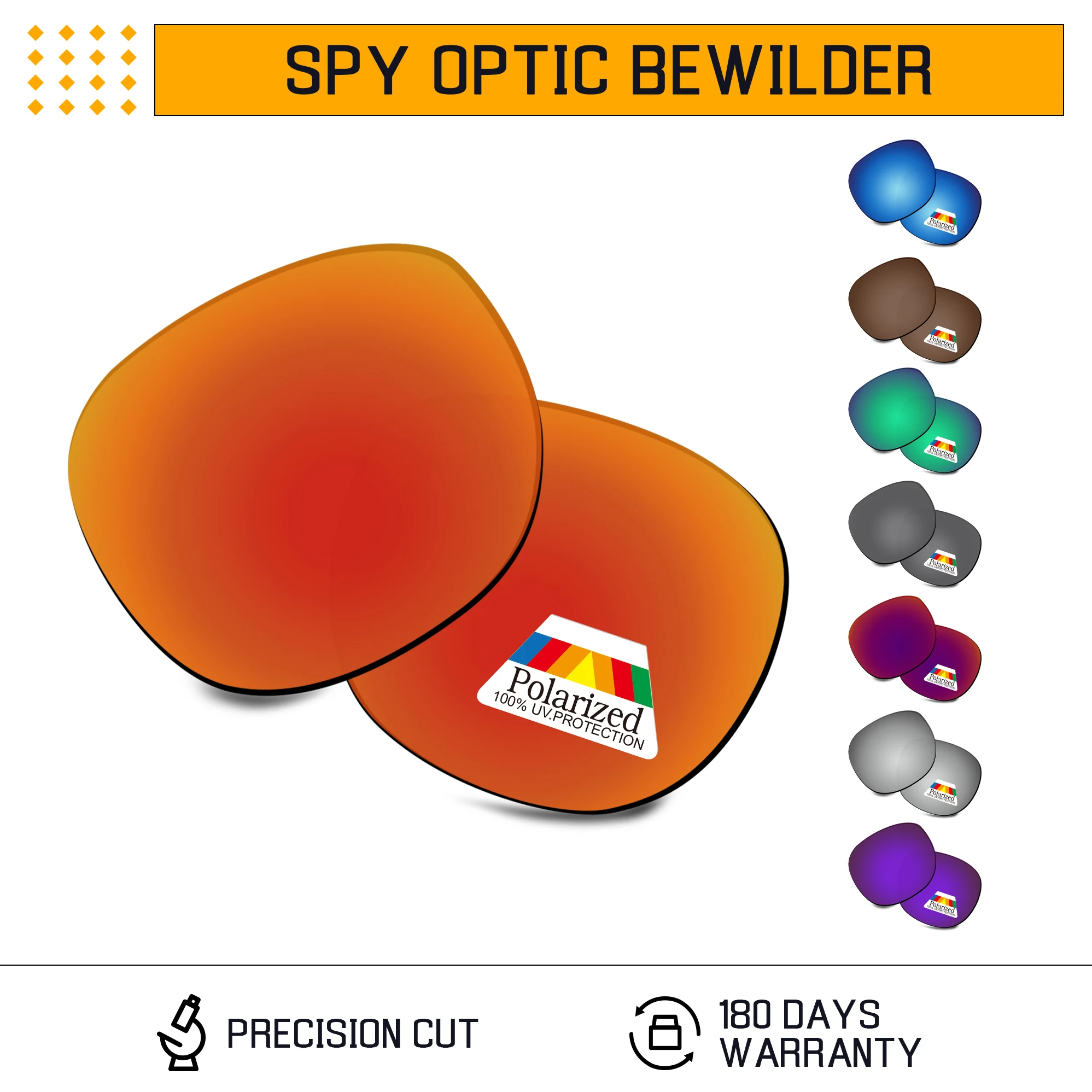 

Сменные поляризационные линзы Bwake для оправы солнцезащитных очков Spy Optic Bewilder — несколько вариантов