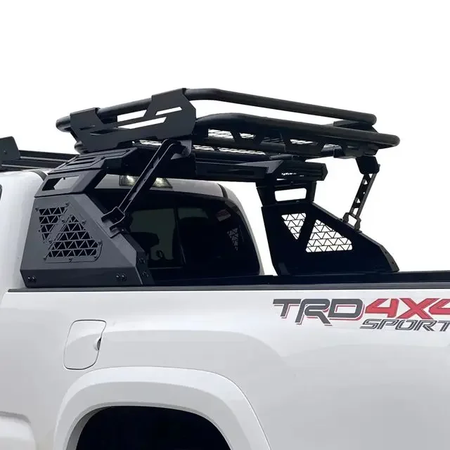 4x4 car accessories offroad pickup roll bar with basket for toyotas hilux