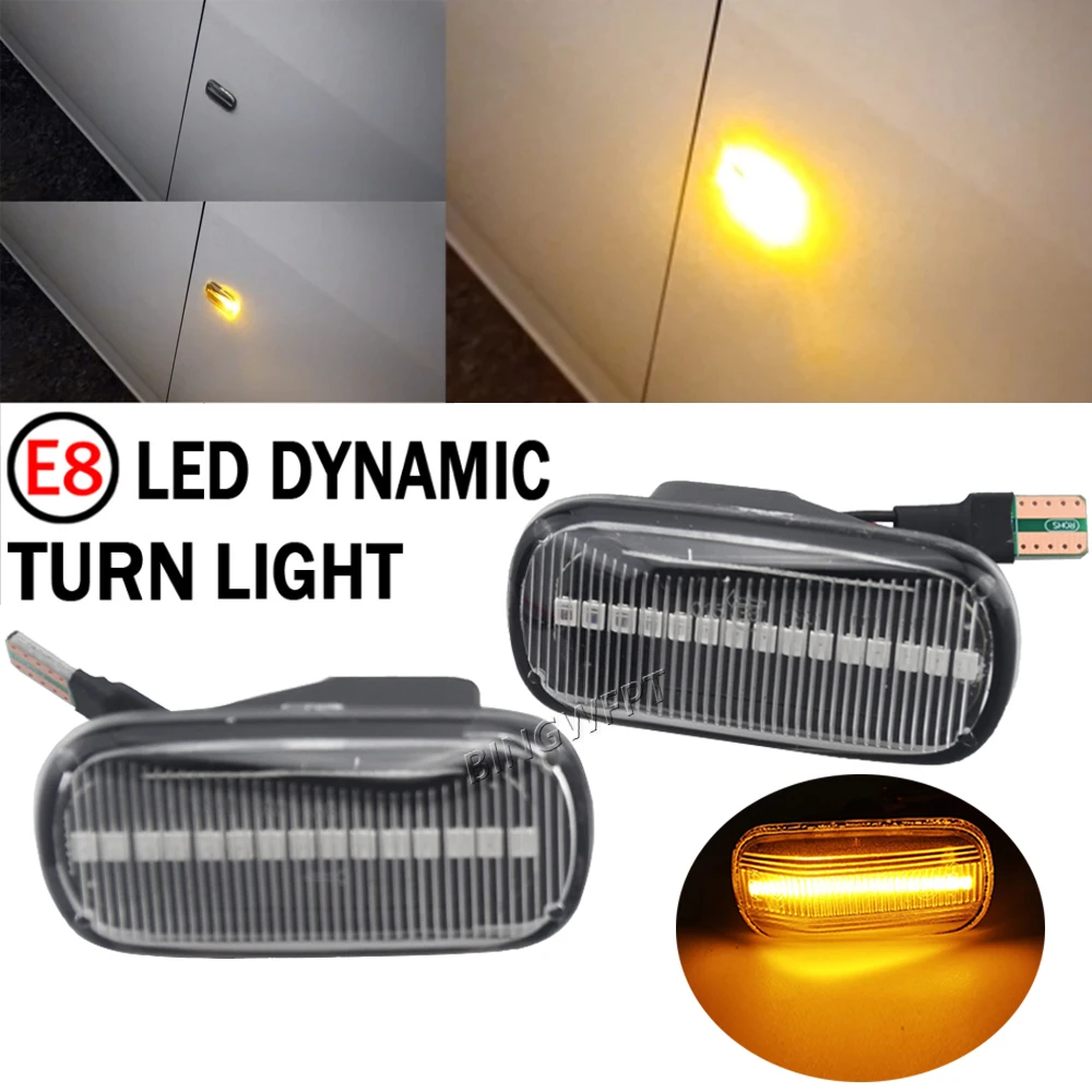 ضوء إشارة دوران ديناميكي لهوندا ، علامة جانبية ، تيار S2000 ، من من من ، من ، civil ، City ، City ، Fit Jazz ، Accord ، Repeater ، 2X Led #3