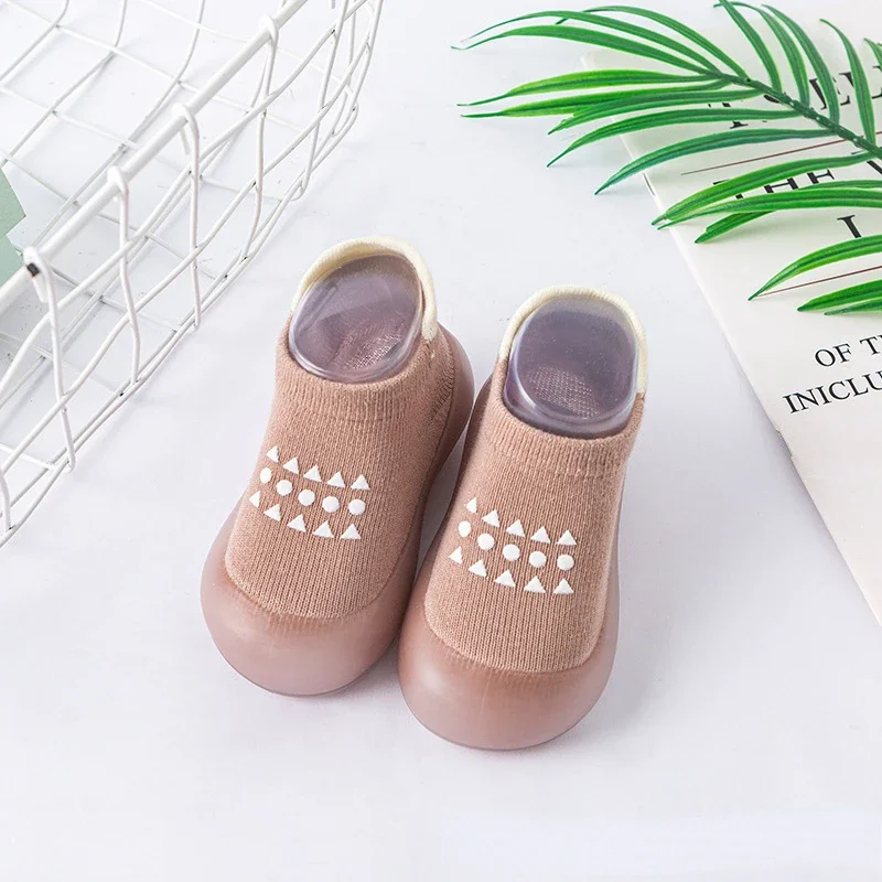Sapatos de Meias Respiráveis para Crianças, de Sola Macia, Antiderrapante, Infantil, Criança, Criança, Bebê, Interior, Outono, Inverno