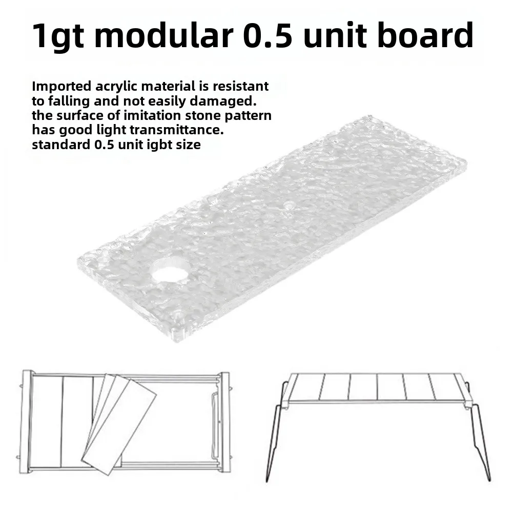 IGT Unit Board for Goal Zero Light,free Combination Table Board,Acrylic Translucent Desktop Suitable for IGT Tactical Table