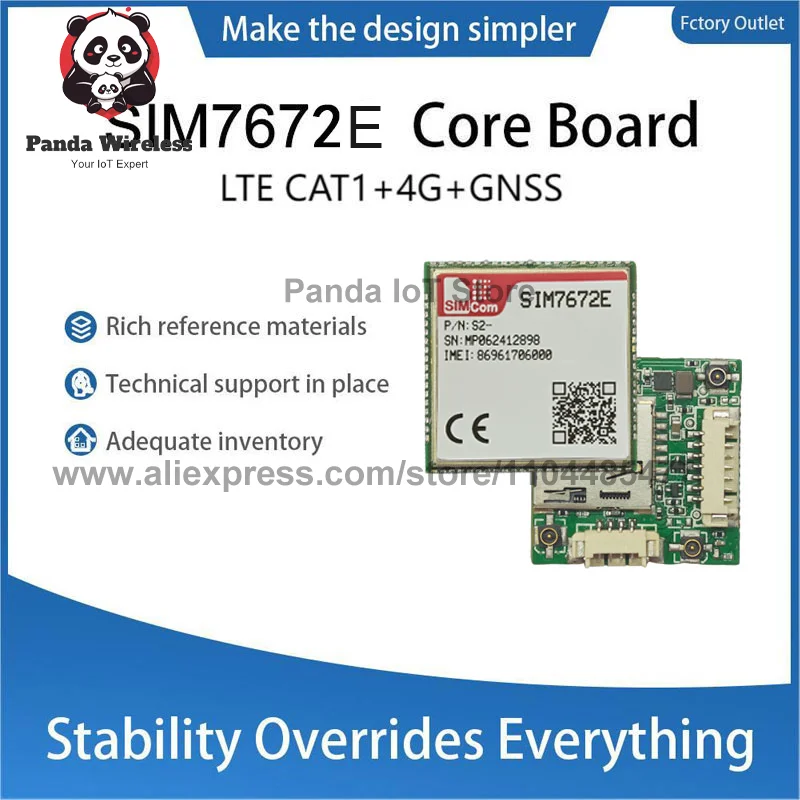 Scheda centrale SIMcom SIM7672E SIM7672E-MGNV SIM7672E-LNGV Supporto chip Qualcomm Dati + GNSS (opzionale) senza voce per M2M E IoT