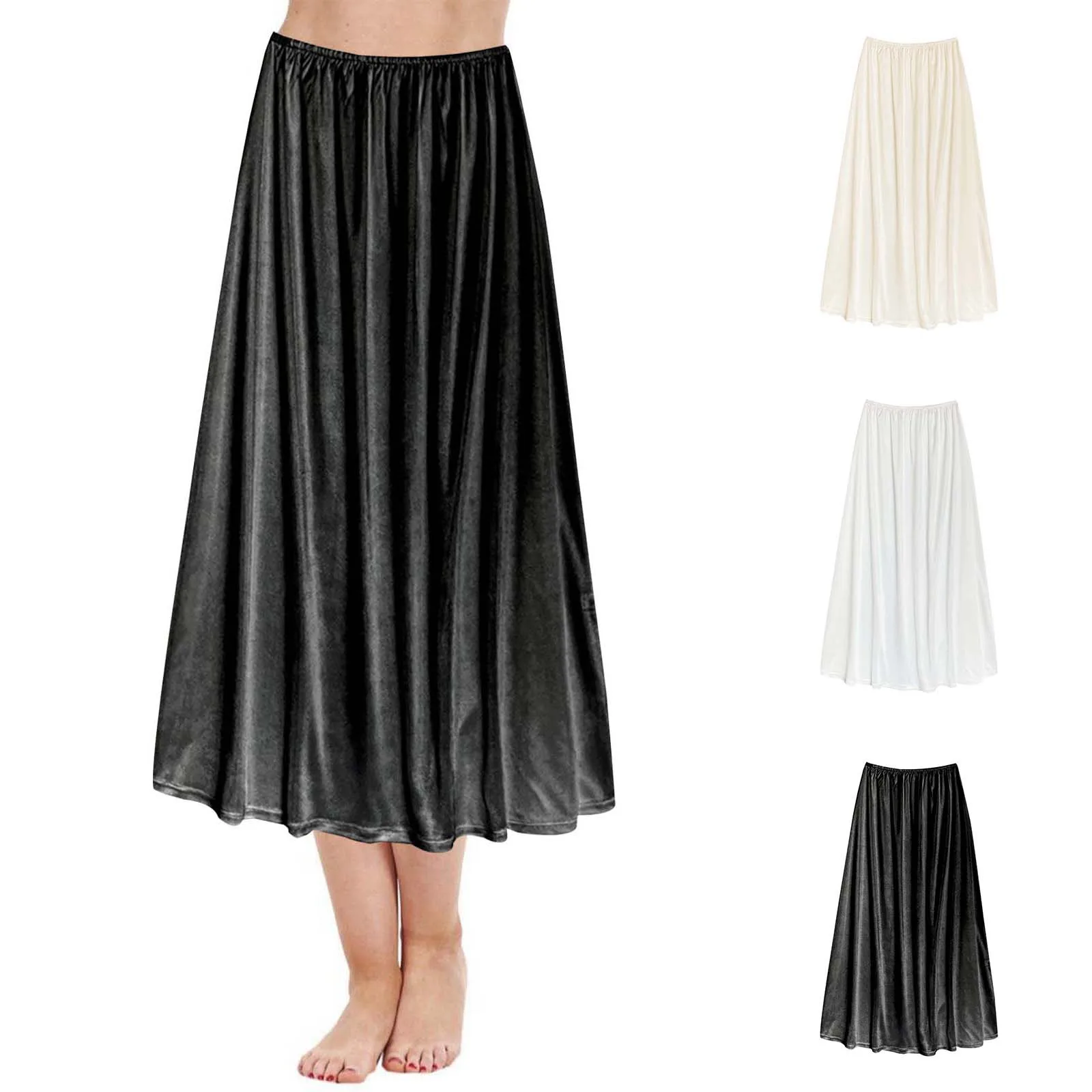 Extra Long Twin Bed Skirt Women's Solid Color Skirt Foundation Skirt No Skirt Adult Size Tops to Wear with Skirts