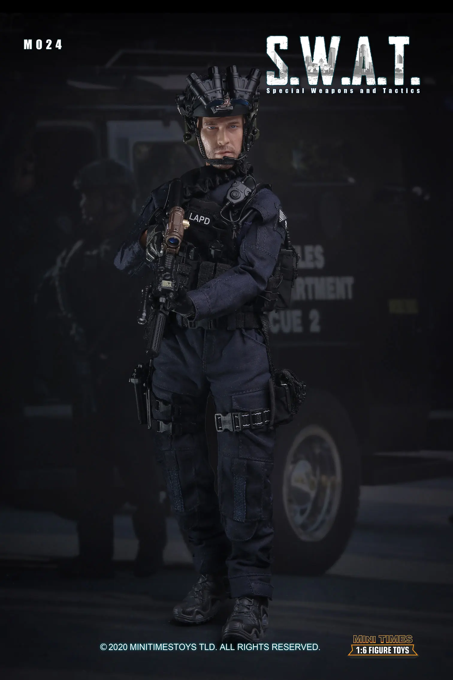 ViiKONDO M024 Minitimes 1/6 Action Figure Modelo US SWAT LAPD Força Especial 12 polegadas Brinquedo Soldado Exército Homens Conjunto Completo Militar Coletar