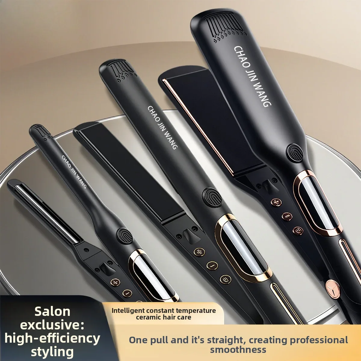 Bestseller Heating Hair Straightener Straight Roll Dual-purpose LCD Hair Straightener Splint Hair Salon Barber Shop Electric Spl