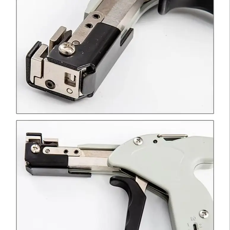 304 Stainless Steel Automatic Cable Tie Gun Adjustable Automatic Ratchet Metal Cable Tie Tightening Gun