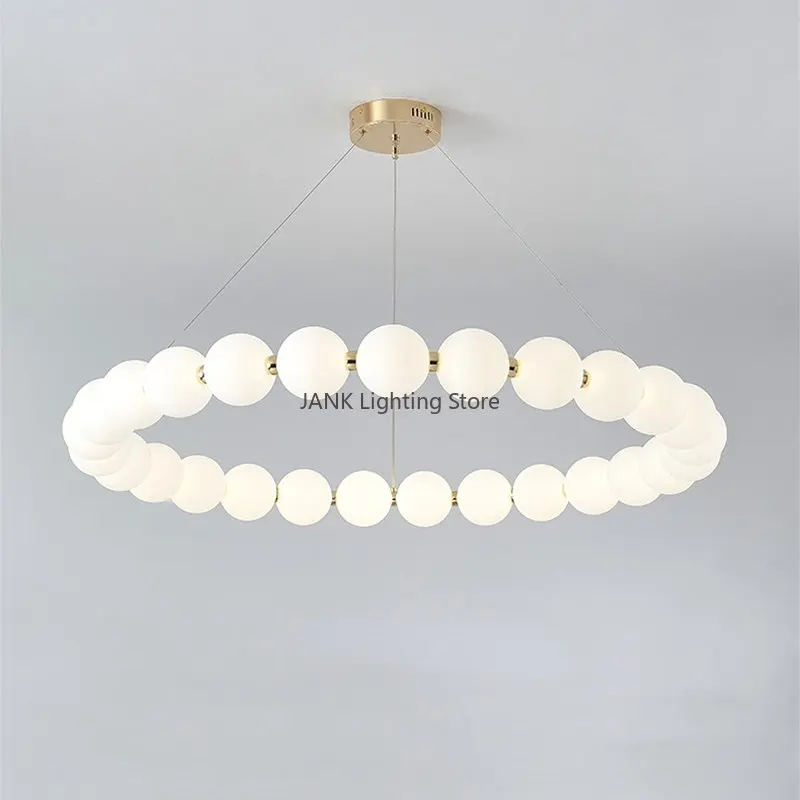 Creative Nordic Magic Beans Pendant Lamps For Bedroom Restaurant Kitchen Double Layer LED Chandelier Home Improvement Hot Sale