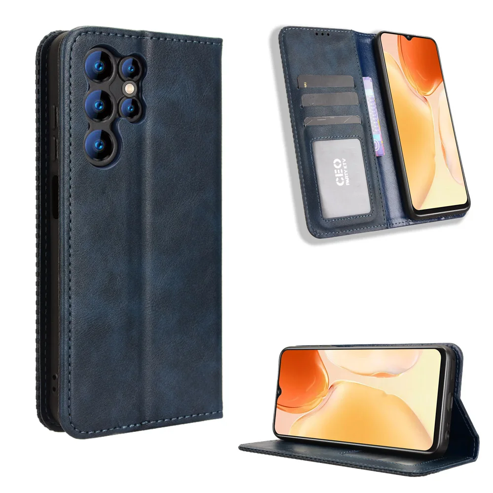 

For Oukitel C65/C65 Pro case Retro PU Leather Back Case For Oukitel C65/C65 Pro Cover Fundas Phone Accessories