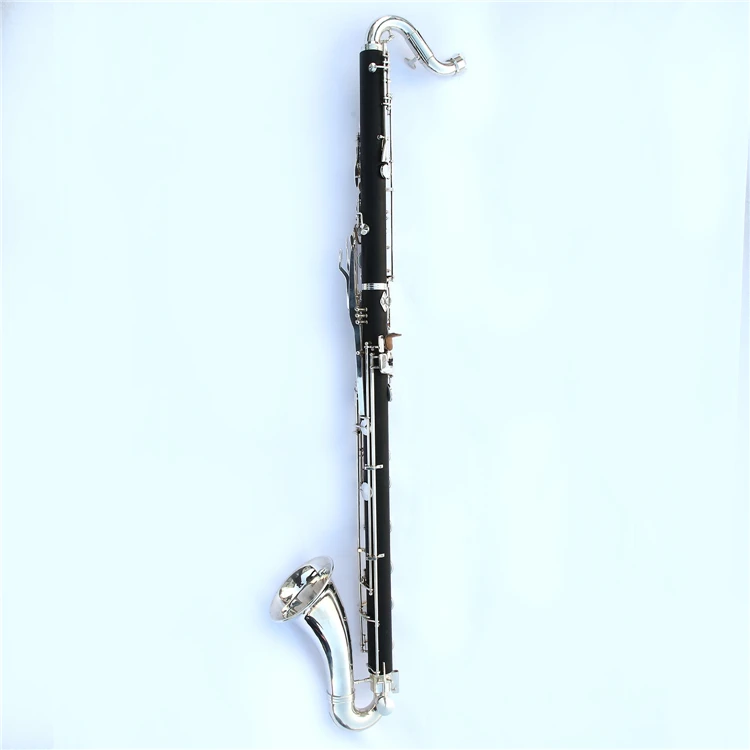 Wholesale High Quality Low Price Abs Body Silver Plated Button Bass Clarinet Low C