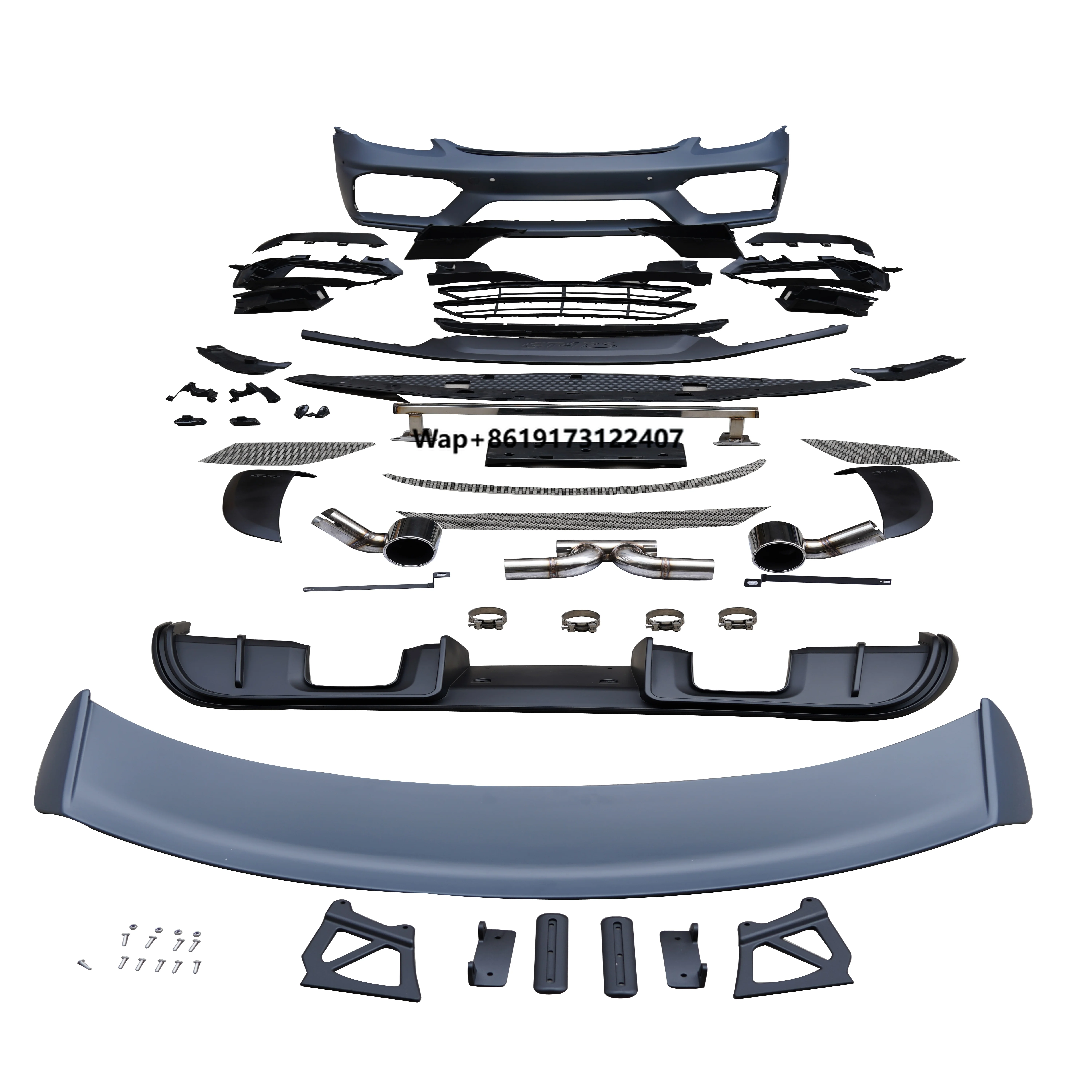 

Front and Rear Bumper Lip Diffuser Spoiler for 718 2016-2023 GT4 RS Car Exterior Parts