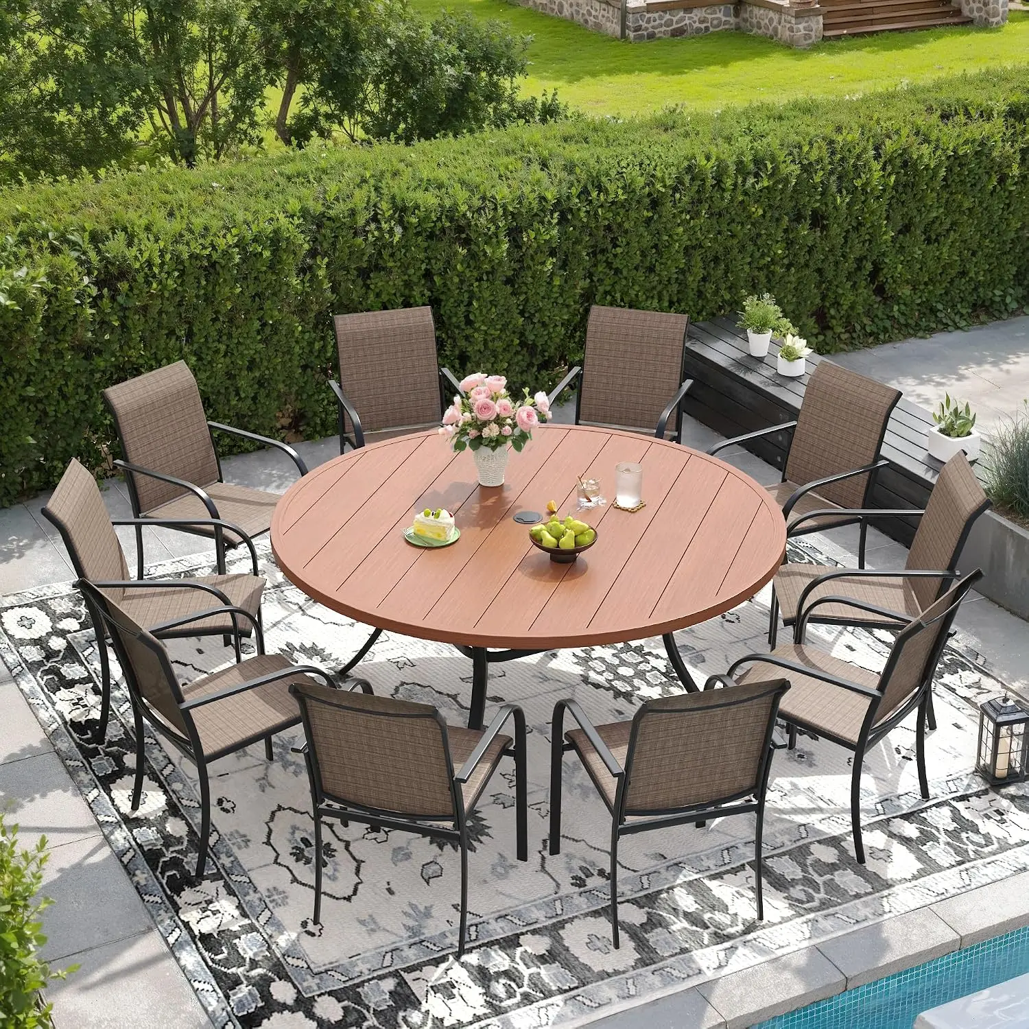 11-Piece Outdoor Dining Set, 60