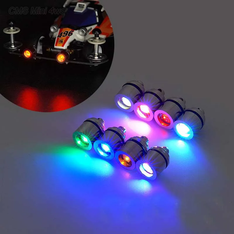 1pair Tamiya Mini 4WD Car Modified Light(contain battery) Miniature Decorative Lights Self-luminous Lamp Beads Lighting