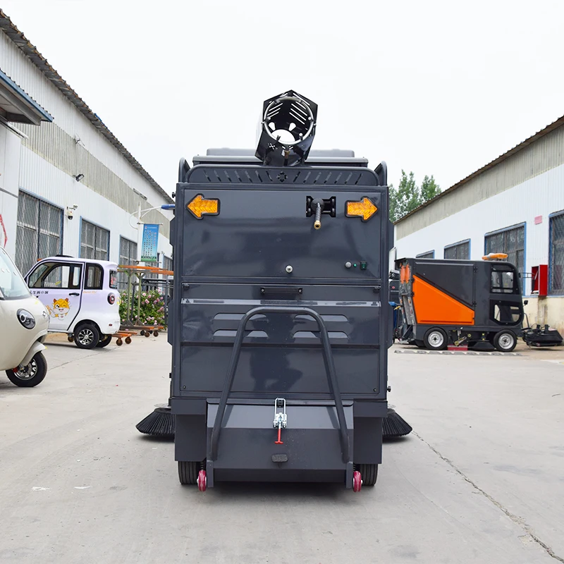 Customized CE Certified Heavy Duty Mist Cannon Sweeper Ride On For Bulk Material Handling And Dust Pollution Control