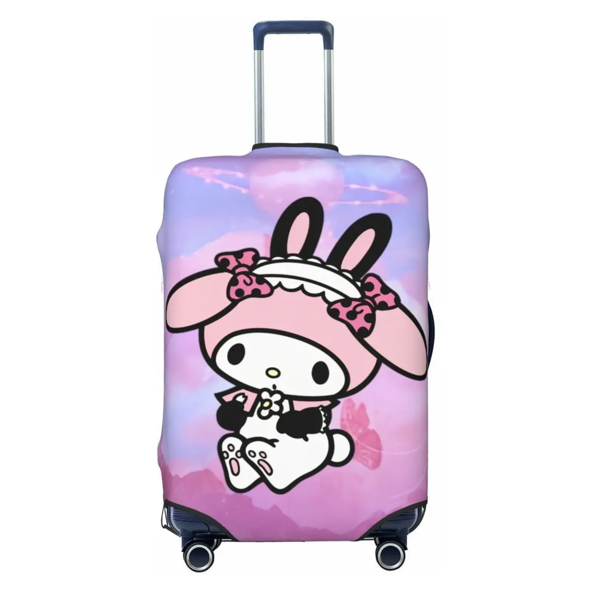 

Anime My Melody Bunny Luggage Cover Elastic Cartoon Travel Suitcase Protective Covers Fits 18-32 Inch