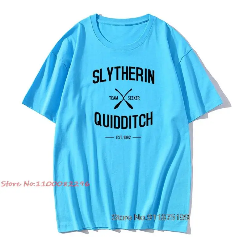 Camisetas hombre tee shirt Slytherin Quidditch Team t shirt casual Brand printed shirts cotton short sleeve t-shirt Summer tops