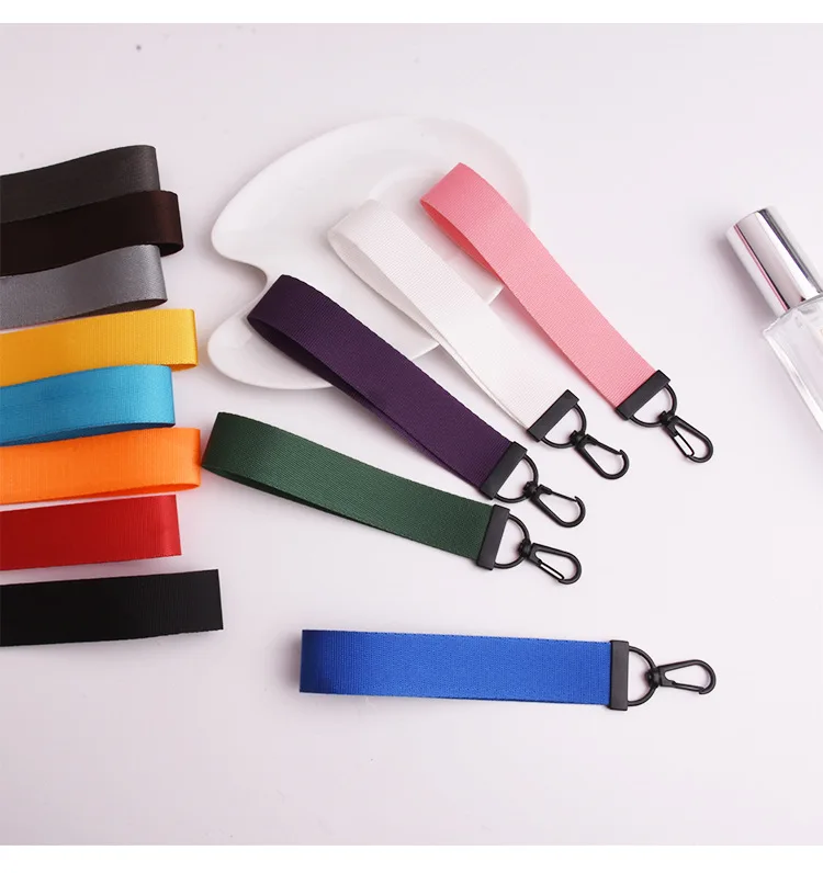 Simple Canvas Strip Keychain Personality Oxford Cloth Sturdy Schoolbag Pendant Accessories Gift Wholesale