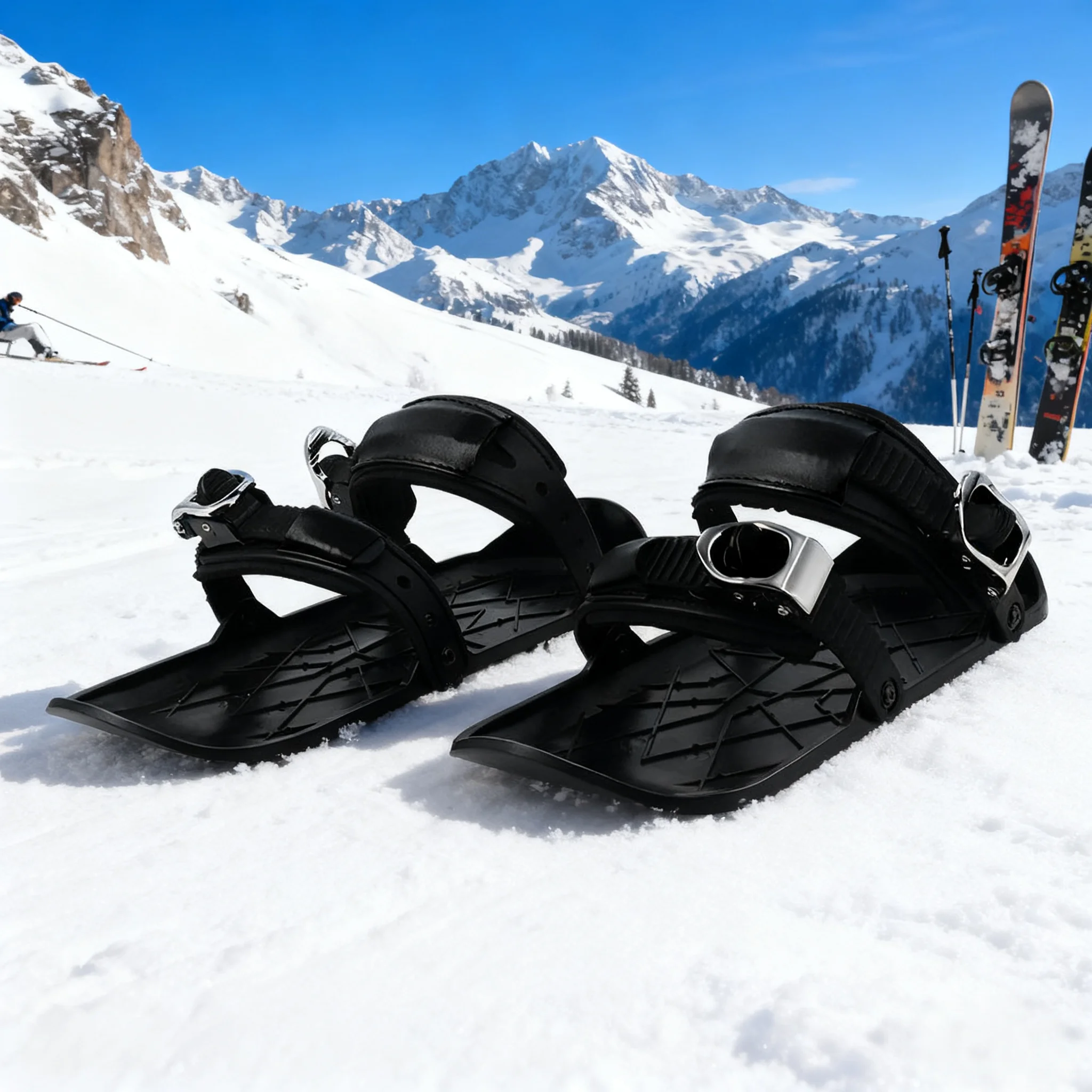 Adult Cross-Country Skiing Snowboard Mini Boots - High-Quality Sliding Plastic Ice Shoes for Skiing And Snowboarding