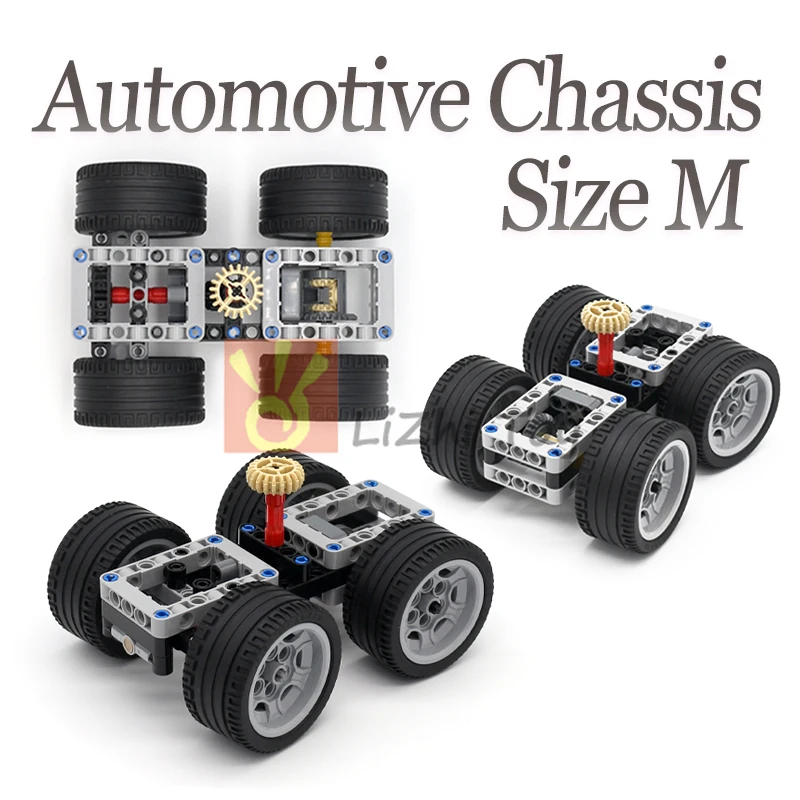 MOC Technical Electric Building Blocks 6-Leg Walking Spider Robot Model DIY Automobile Chassis Bricks Toy Compatible Tarin Car