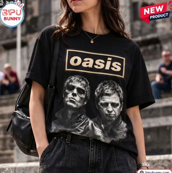 2026 new Vintage‑Band‑Portrait‑Box‑Logo High‑Quality Comfort Oversized Short‑Sleeve Tee