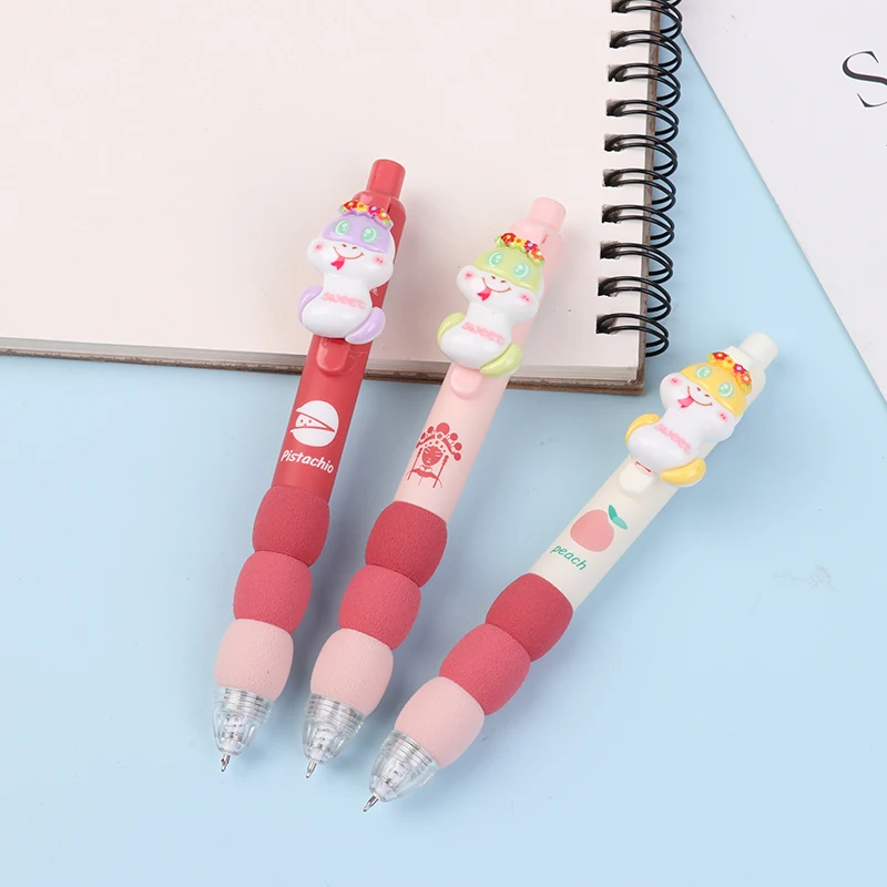 Bonito guirlanda cobra gel caneta dos desenhos animados imprensa caneta kawaii escrita caneta artigos de papelaria material de escritório natal presente de ano novo