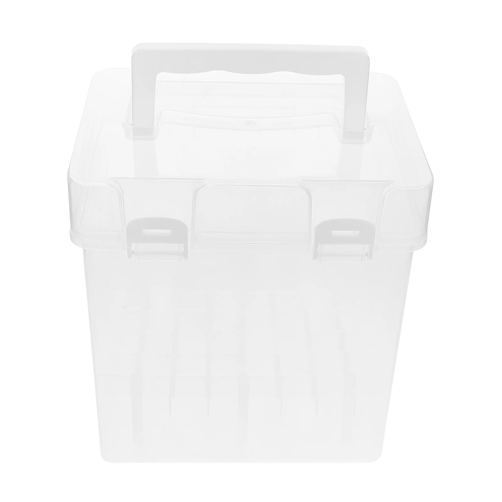 

48-Slot Transparent Marker Case Portable Plastic Storage Organizer for Pens Color Pencils Paint Brushes Marker Storage Box