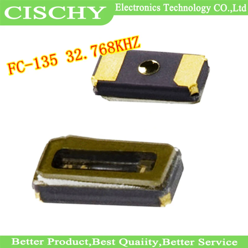 10pcs/lot FC135 32.768KHZ 20ppm Passive patch crystal oscillator 3215 32.768K 3.2*1.5mm SMD In Stock