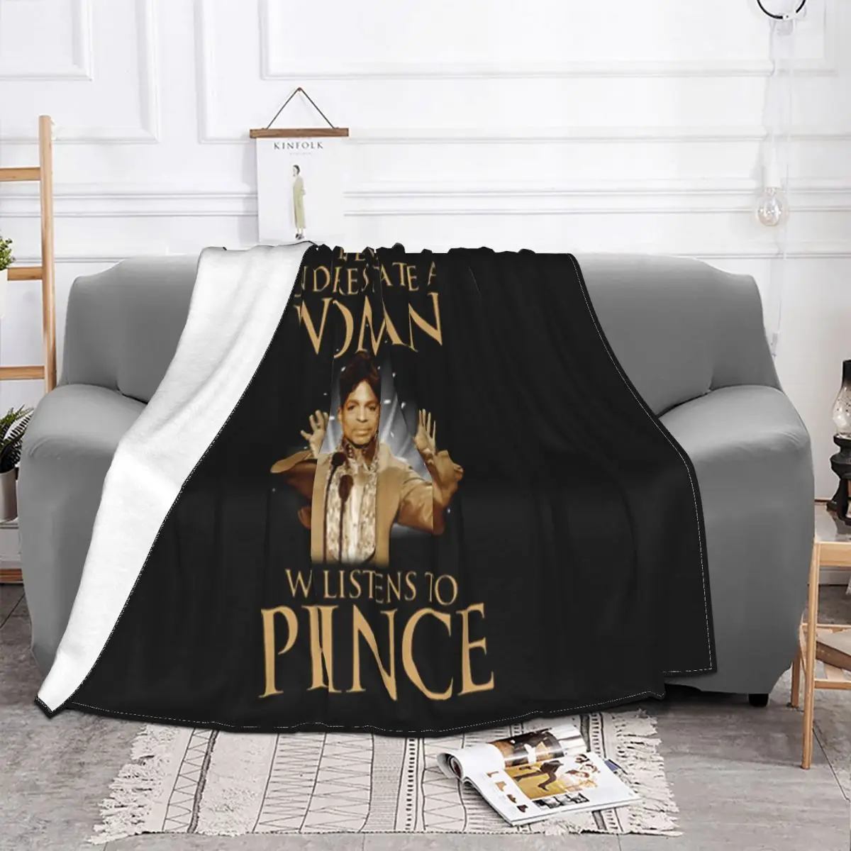 Never Underestimate A Woman Who Listens To Prince Rogers Nelson Teenage Breathable Throw Blanket