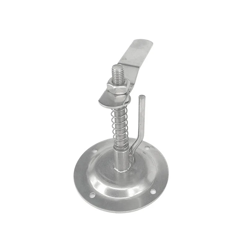 

Long handle round floor buckle with silk RV marine yacht round