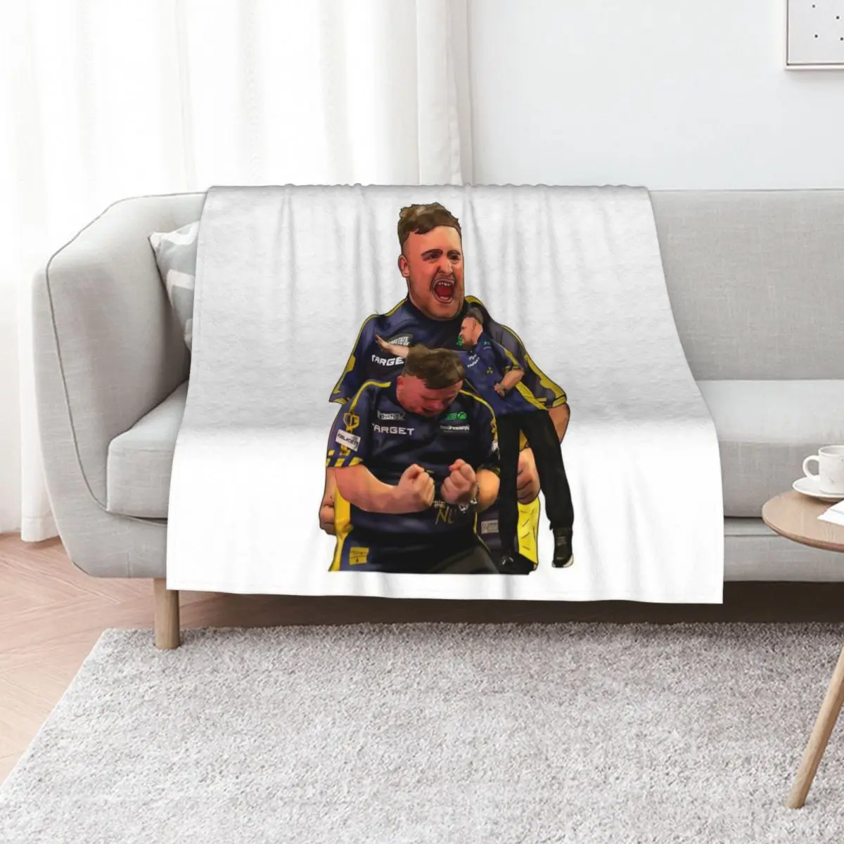 

Darts Phenom Luke “The Nuke” Littler Throw Blanket Quilt Bed linens warm winter Flannel Blankets