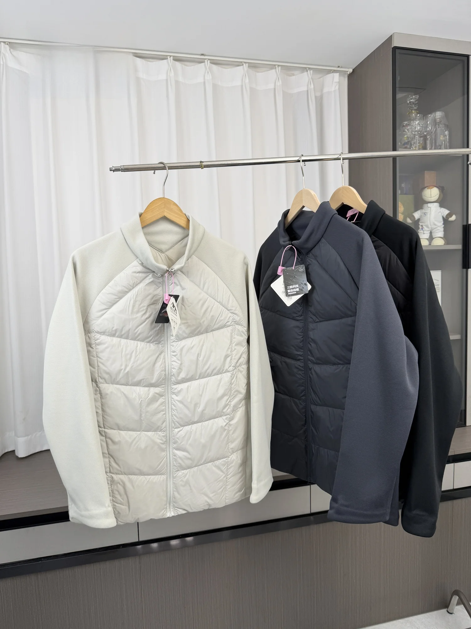 High Quality 90 Duck down Jacket Men's Outdoor Autumn Winter Stand Collar Three-Proof Splicing Warmth Fashionable Regular Fit