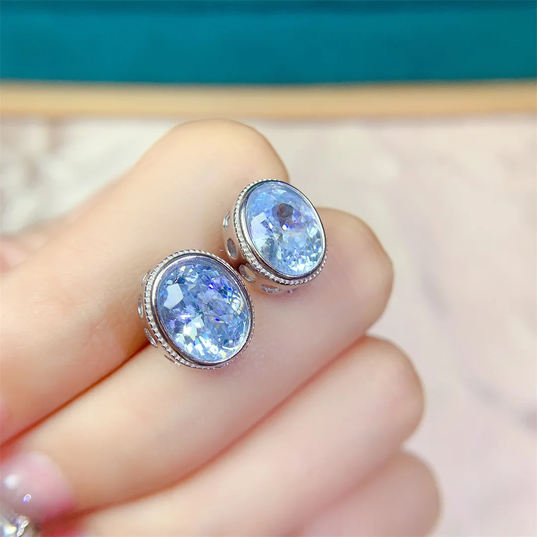 

Classy Natural Topaz S925 Sterling Silver Earrings Stunning Ladies Accessory for Parties Sophistication Sparkling Elegant