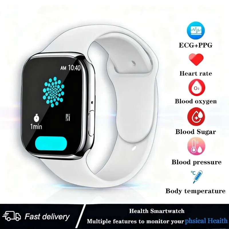 Неинвазивные умные часы для измерения уровня глюкозы в крови для мужчин и женщин, монитор сердечного ритма, артериального давления, фитнес-трекер 2025 Неинвазивные умные часы для измерения уровня глюкозы в крови для мужчин и женщин, монитор сердечного ритма, артериального давления, фитнес-трекер 2025