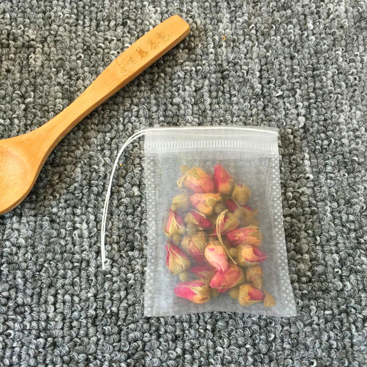 Sacchetti filtranti per tè usa e getta in tessuto non tessuto Sacchetti filtranti sigillati vuoti con coulisse Articoli da tè da cucina per caffè Spice all'ingrosso  15