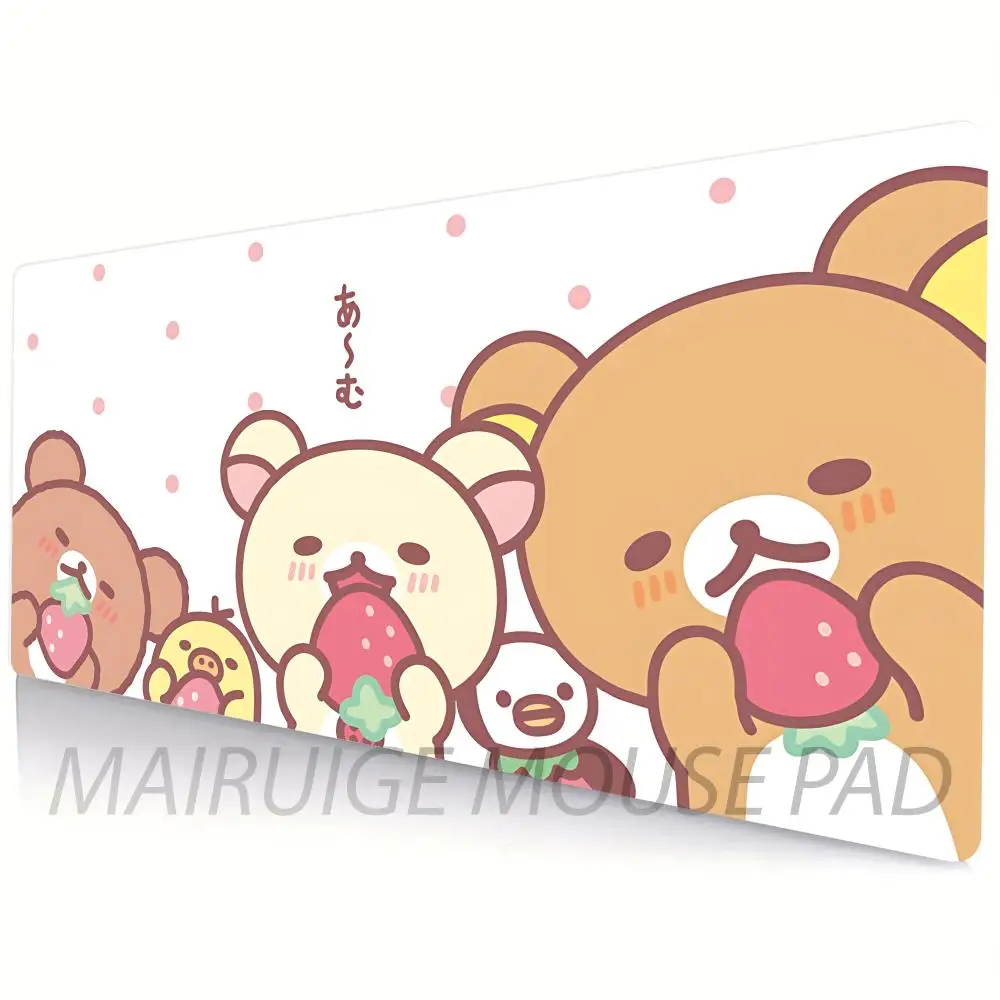 Cartoon Bears Mouse Pad Large Computer Office Game Table Mat XXL Rubber Anti-slip Gaming Keyboard Mousepad Long Desk Pads