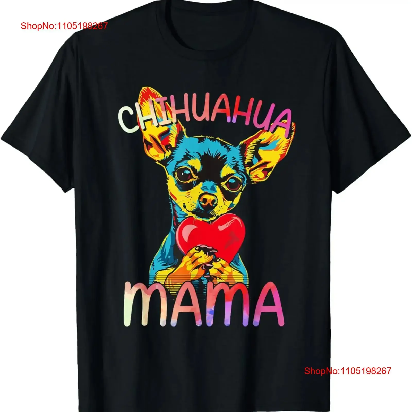 

Chihuahua Lovers Mama Design Womens Mom T Shirt vintage Washed Unisex graphic Stylish Casual Breathable Comfortable streetwear