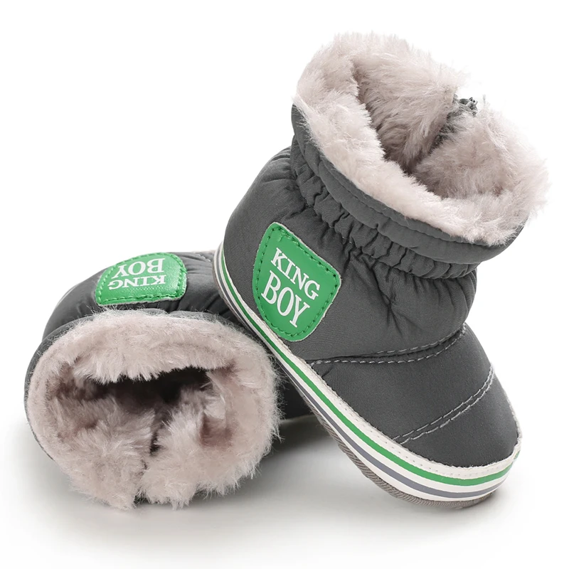 0-18M Winter Neue Baby Weichsohlen Warme Dicke Schneestiefel Bequeme Alltags-Freizeitschuhe für Säuglinge und Kleinkinder – Detail 20