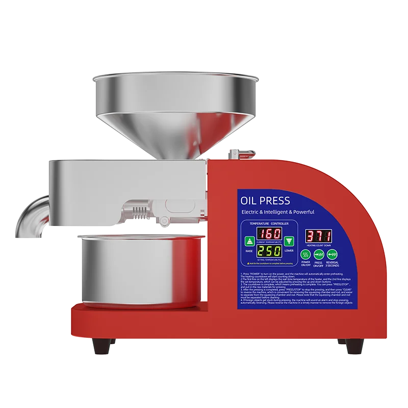 ماكينة صنع زيت الفول السوداني الذكية عالية الجودة 7-12 كجم/ساعة #4