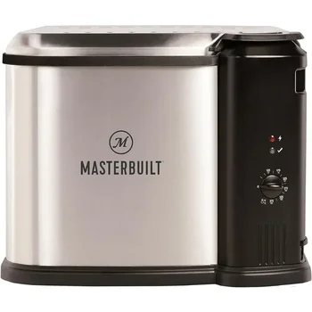 Image Masterbuilt MB20012420 10 Liter XL Electric Fryer, Boiler, and Steamer, Silver