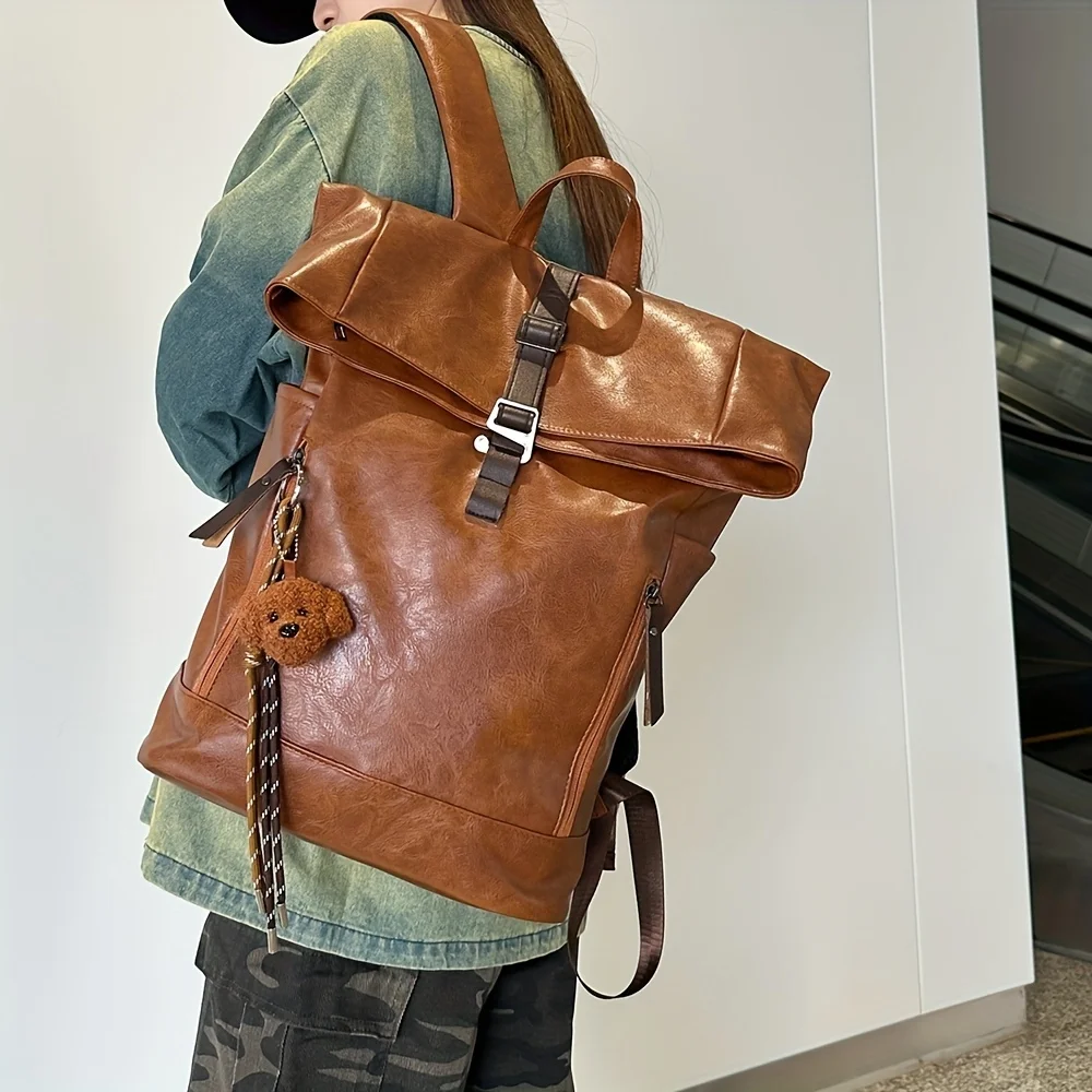 

Мода — большая вместимость, подходит для бизнеса, колледжа, старшеклассников, ремешок, застежка-молния, коричневый, с вышивкой