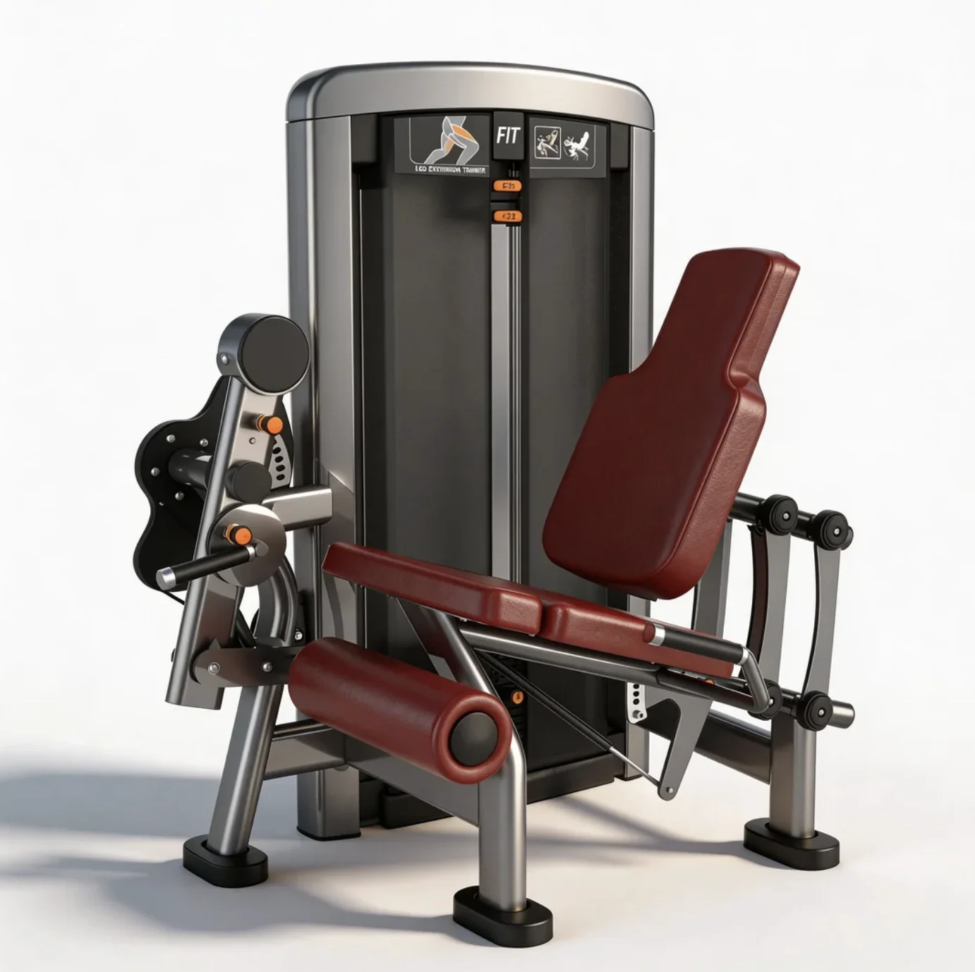Commercial Gym Equipment Selectorized Seated Leg Extension Machine Model SSL1002 250kg Quadriceps Training Fitness Equipment