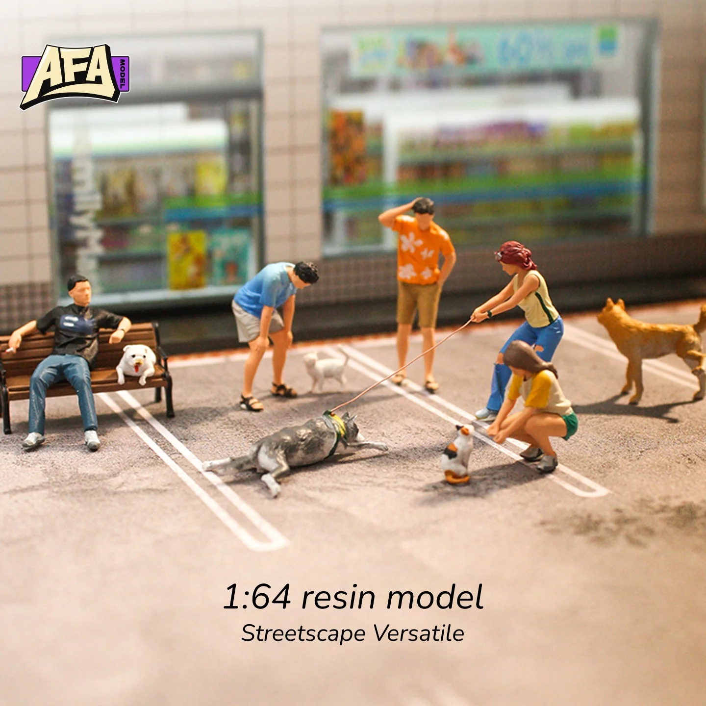 

Resin Diorama 1: 64 Street View versatile Model Props miniature miniatures figures diorama Creative Photography Display