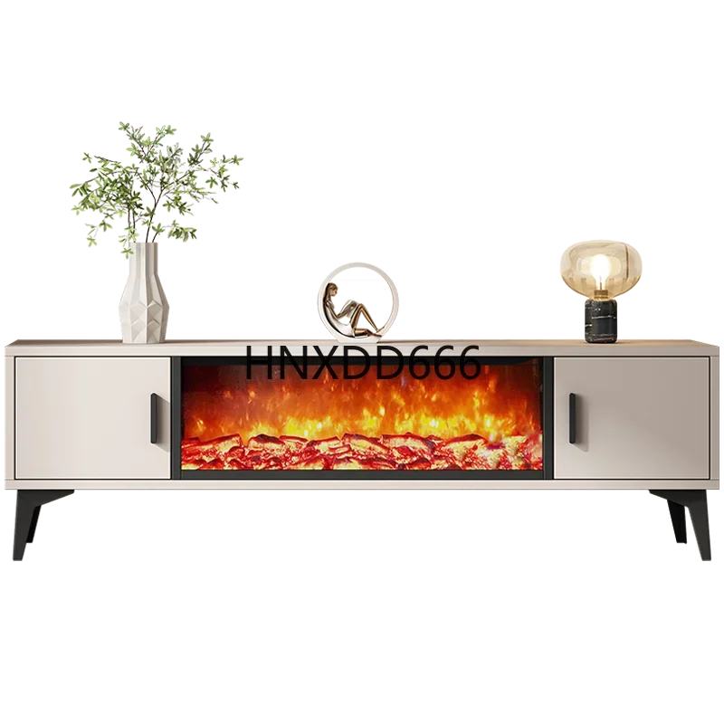 All-aluminum alloy TV cabinet simulation flame decoration electronic fireplace integrated moisture-proof floor cabinet