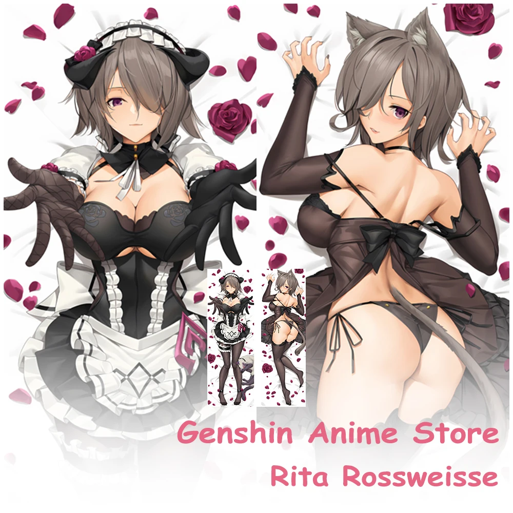 

Game Honkai Impact 3 Rita Rossweisse Dakimakura Cover Pillowcase Decor Room Otaku Sleeping Cushion Cover Hugging Cosplay Props