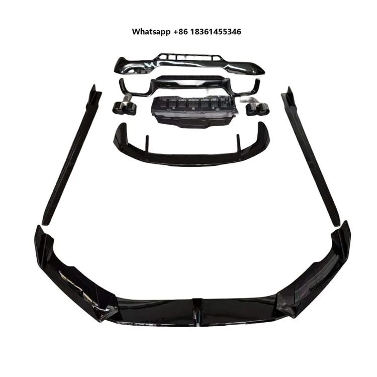 For New High Quality Black Warrior G01 Modified Bumper Front Rear Lip Tailpipes Tail Wing Side Skirt Rear Spoiler Body