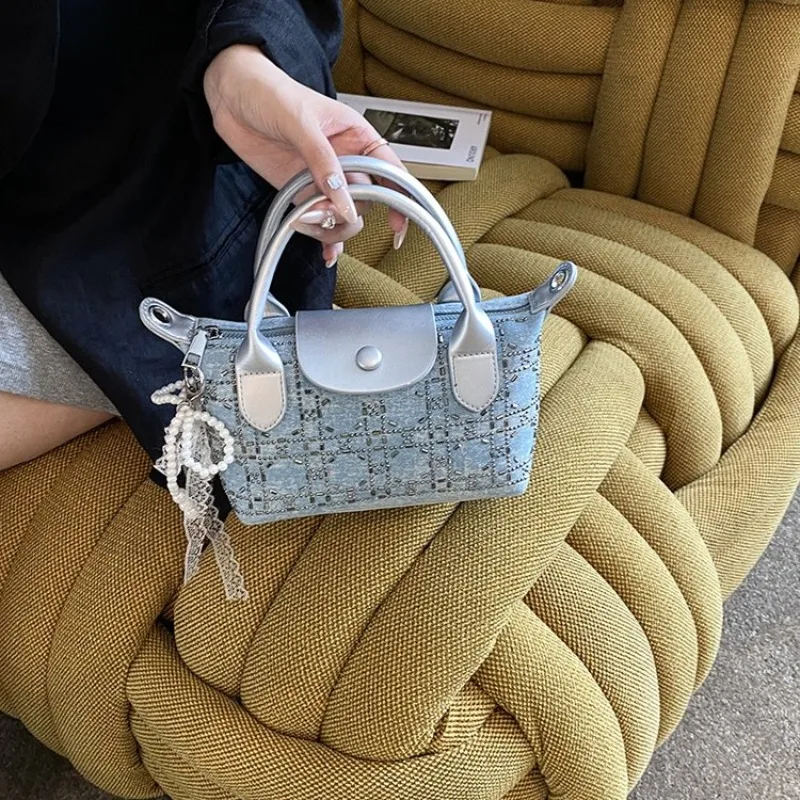 

Chic Commuting Handbag - Maillard Style Printing Presbyopic Shoulder Bag for Women Office Going Portable Casual Chic